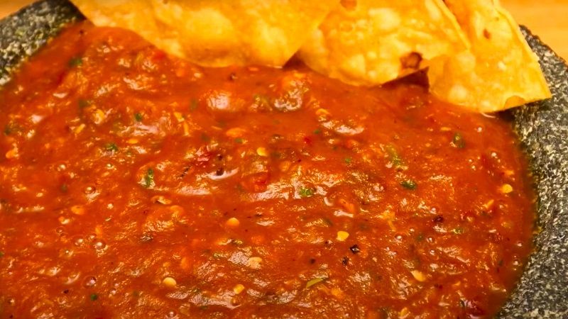 Receta de salsa roja frita para tacos