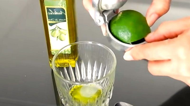 Receta de aceite de oliva con limon